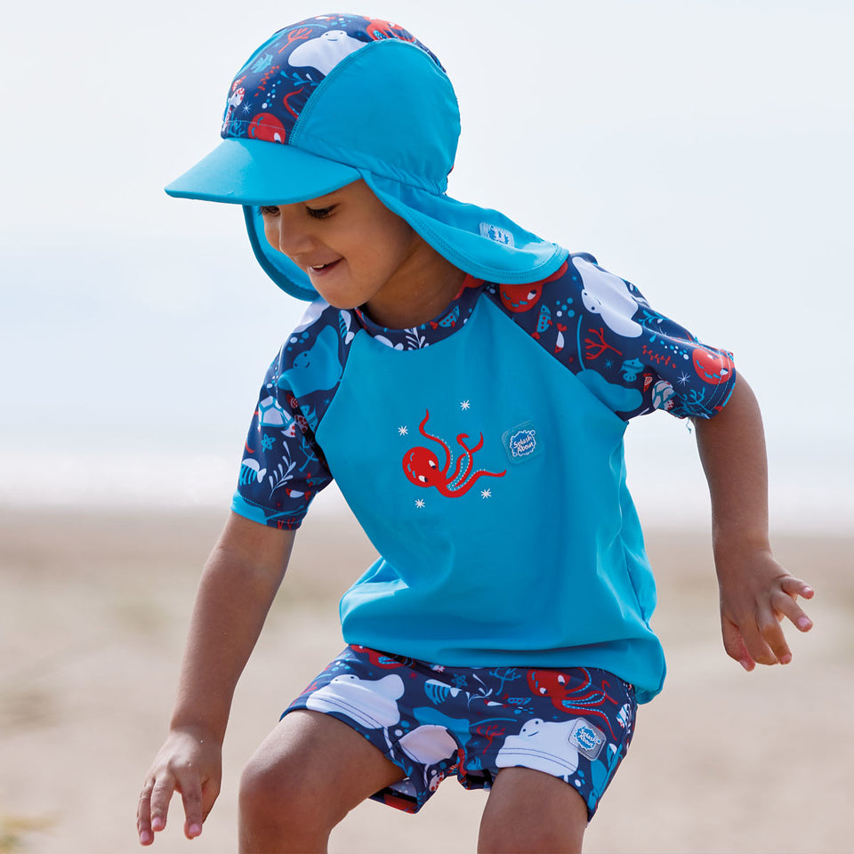 Short Sleeve Rash Vest Under the Sea