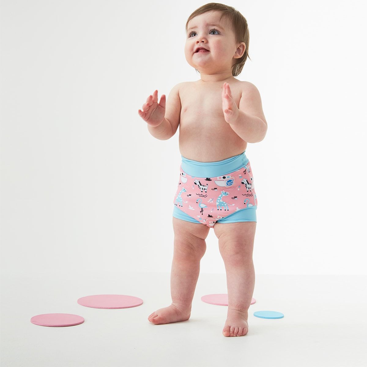 Ninas Ark ,12-24 months Splash About Baby Kids New Improved Happy Nappy,Pink