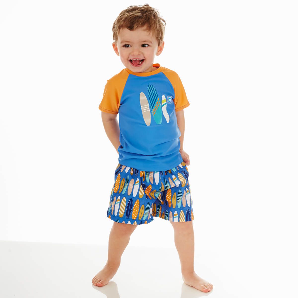 Splash About Unisex-Youth Kids UV Sun Protection Rash Top Up in The Air 3-4 Years